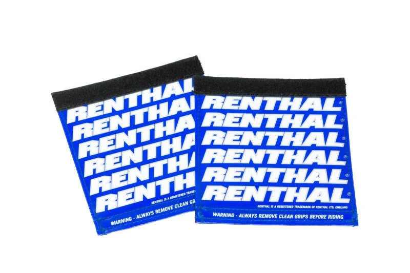 Renthal Team Clean Grip - Blue/Silver/White - Side View