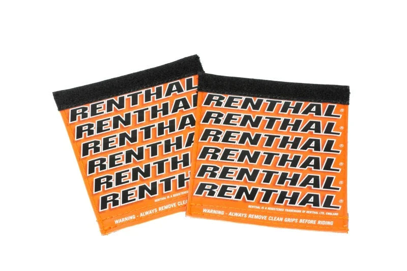 Renthal Team Clean Grip - Orange/White/Black - Side View