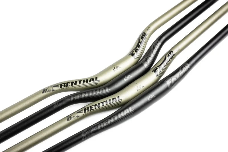 Renthal V3 Fatbar Lite 35 30 mm. - Black - Side View