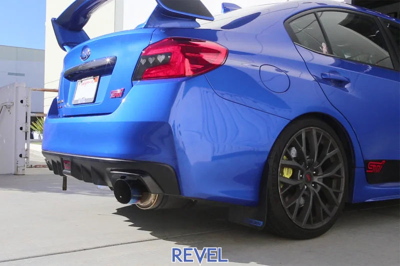 Revel 15-21 WRX/STi 11-14 WRX STi 08-14 WRX Ultra Ti Titanium Single Exit Catback Exhaust - Back View