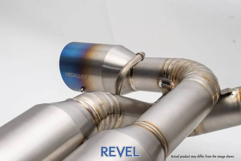 Revel 22-24 Toyota/Subaru GR86 BRZ Medallion Ultra Ti Cat-Back Exhaust - Back View
