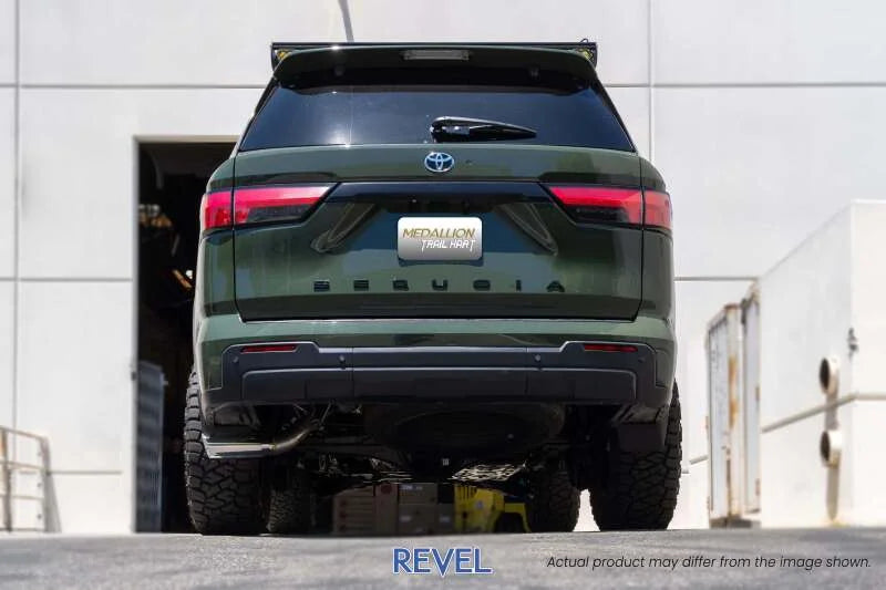 Revel 23-25 Toyota Sequoia Trail Hart Cat-Back Exhaust - Installation View