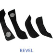 Load image into Gallery viewer, Revel GT Design Kick Panel Cover (White Stitch) 16-19 Tesla Model 3 - 4 Pieces - Main Product View