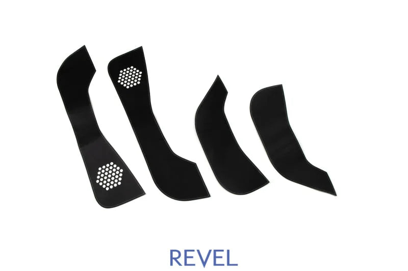 Revel GT Design Kick Panel Cover (White Stitch) 16-19 Tesla Model 3 - 4 Pieces - Main Product View