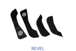 Revel GT Design Kick Panel Cover (White Stitch) 16-19 Tesla Model 3 - 4 Pieces - Main Product View