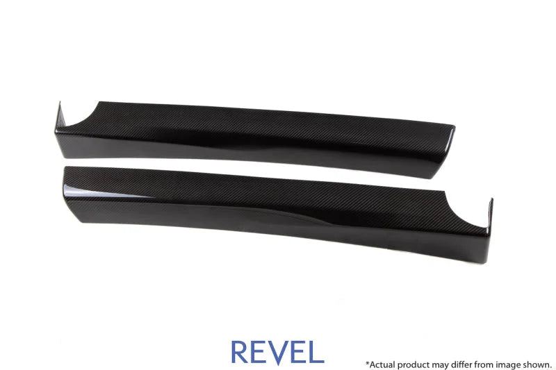 Revel GT Dry Carbon Door Trim (Front Left & Right) Tesla Model 3 - 2 Pieces - Side View