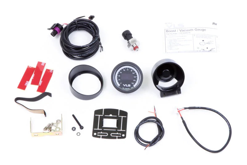 Revel VLS 52mm 0-150PSI Digital OLED Oil Pressure Gauge - Side View