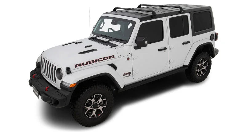 Rhino-Rack 07-22 Jeep Wrangler JK/JL 4 Door Hard Top Vortex SG 2 Bar Roof Rack - Black - Additional View 7