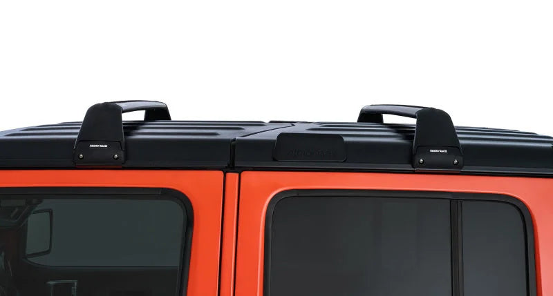Rhino-Rack 07-22 Jeep Wrangler JK/JL 4 Door Hard Top Vortex SG 2 Bar Roof Rack - Black - Additional View 9