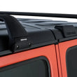 Load image into Gallery viewer, Rhino-Rack 07-22 Jeep Wrangler JK/JL 4 Door Hard Top Vortex SG 2 Bar Roof Rack - Black - Side View