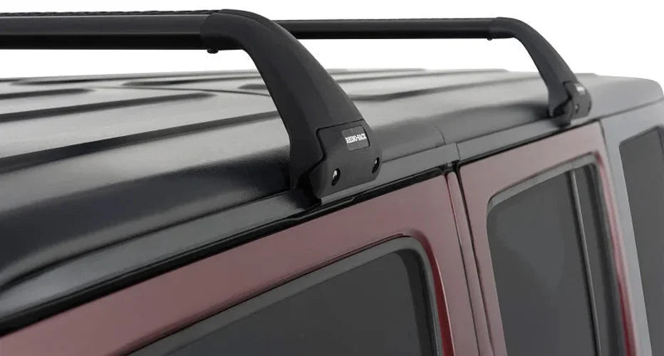 Rhino-Rack 07-22 Jeep Wrangler JK/JL 4 Door Hard Top Vortex SG 2 Bar Roof Rack - Black - Additional View 5