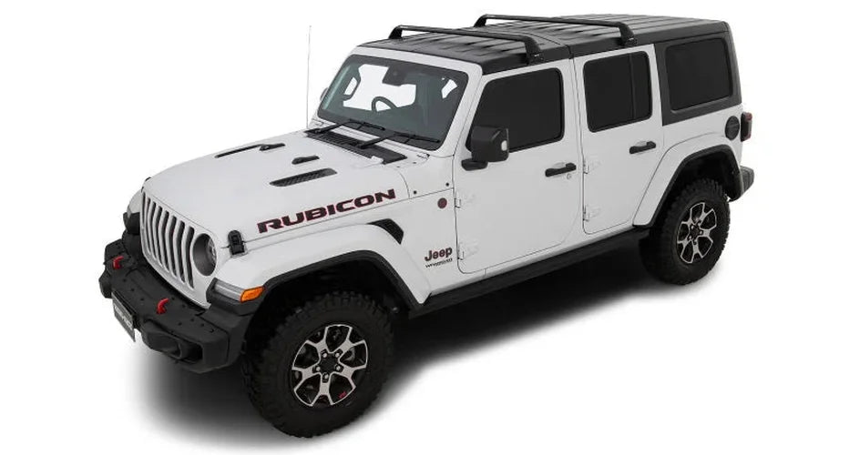 Rhino-Rack 07-22 Jeep Wrangler JK/JL 4 Door Hard Top Vortex SG 2 Bar Roof Rack - Black - Additional View 7