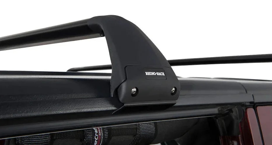 Rhino-Rack 07-22 Jeep Wrangler JK/JL 4 Door Hard Top Vortex SG 2 Bar Roof Rack - Black - Additional View 15