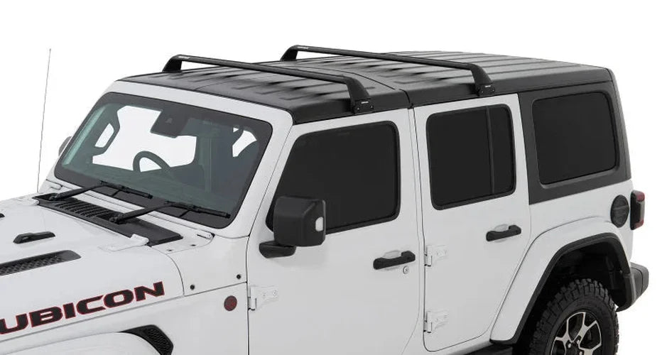 Rhino-Rack 07-22 Jeep Wrangler JK/JL 4 Door Hard Top Vortex SG 2 Bar Roof Rack - Black - Additional View 16