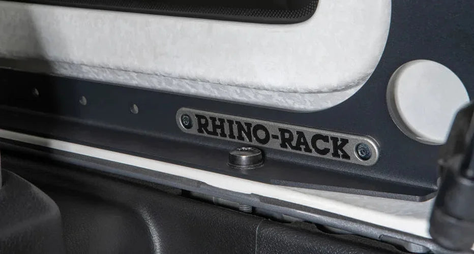 Rhino-Rack 18-20 Jeep Wrangler JL 4 Door 3 Base Backbone Mounting System - Installation View