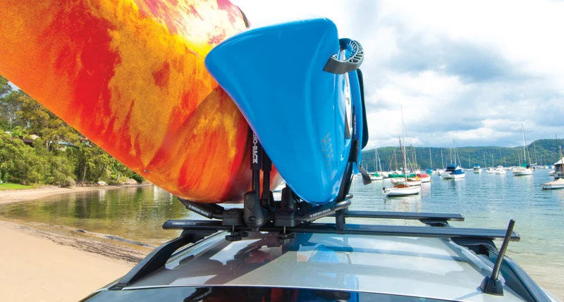Rhino-Rack Folding J Style Kayak Carrier Extension - Pair - Back View