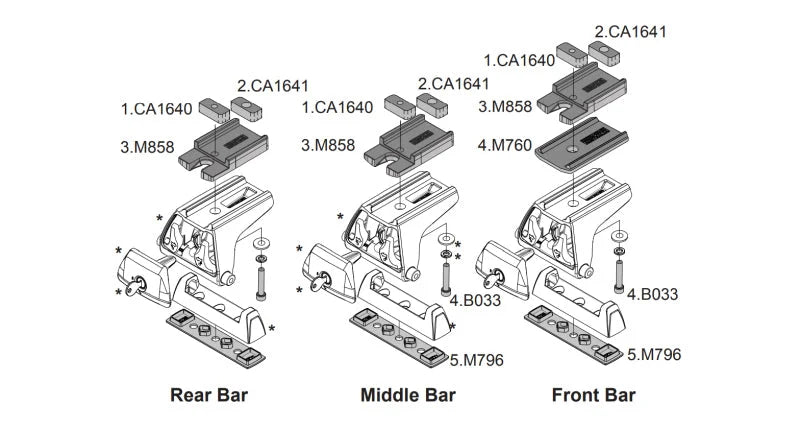 Rhino-Rack Pioneer Leg Height Spacer for RLT600 Legs - Side View