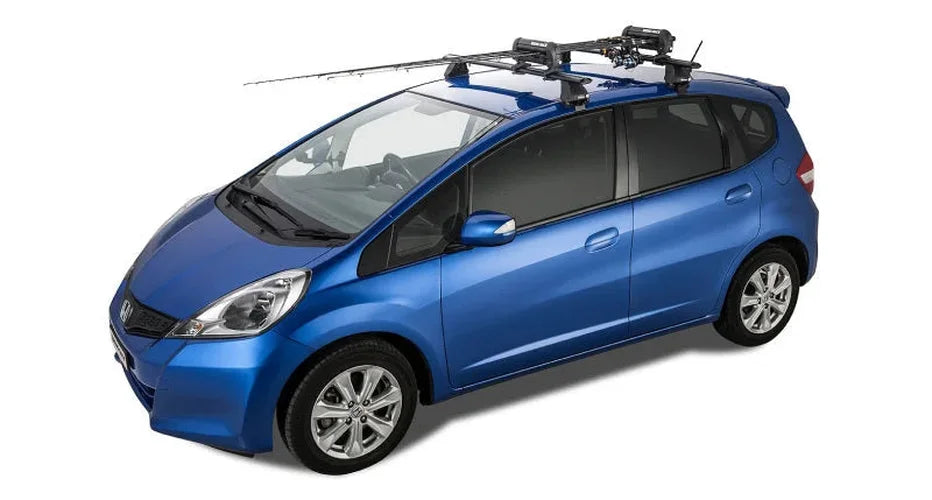 Rhino-Rack Universal Ski Carrier - Fits 2 Pairs of Skis - Black - Back View