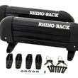 Load image into Gallery viewer, Rhino-Rack Universal Ski Carrier - Fits 2 Pairs of Skis - Black - Installation View