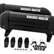 Load image into Gallery viewer, Rhino-Rack Universal Ski Carrier - Fits 2 Pairs of Skis - Black - Installation View