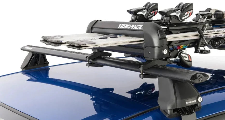 Rhino-Rack Universal Ski/Snowboard Carrier - Fits 3 Pairs of Skis or 2 Snowboards - Black - Additional View 7