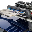Load image into Gallery viewer, Rhino-Rack Universal Ski/Snowboard Carrier - Fits 4 Pairs of Skis or 2 Snowboards - Black - Back View