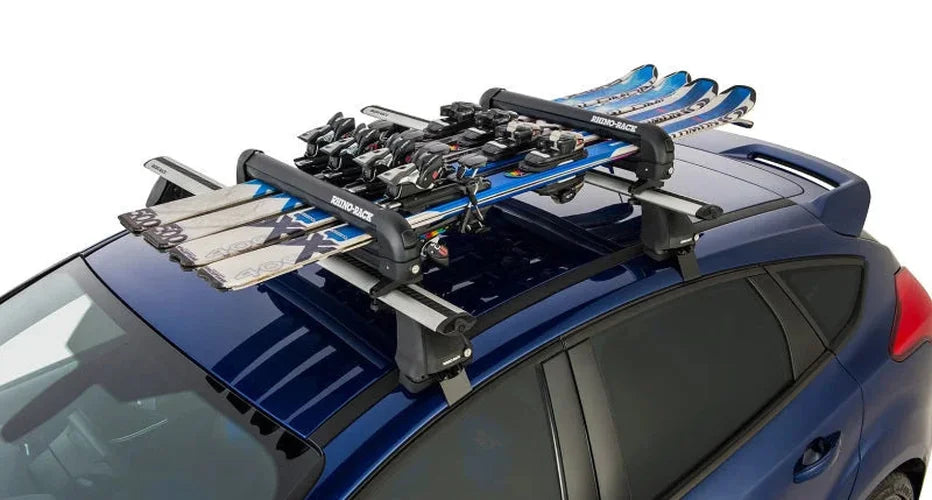 Rhino-Rack Universal Ski/Snowboard Carrier - Fits 4 Pairs of Skis or 2 Snowboards - Black - Additional View 7
