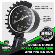 Load image into Gallery viewer, Rhino USA 100 Psi Analog Tire Inflator Gauge - Additional View 5