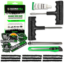 Load image into Gallery viewer, Rhino USA 14-Piece Compact Tire Repair Plug Kit - Main Product View