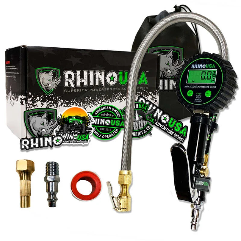 Rhino USA 200 Psi Digital Tire Inflator Gauge - Main Product View