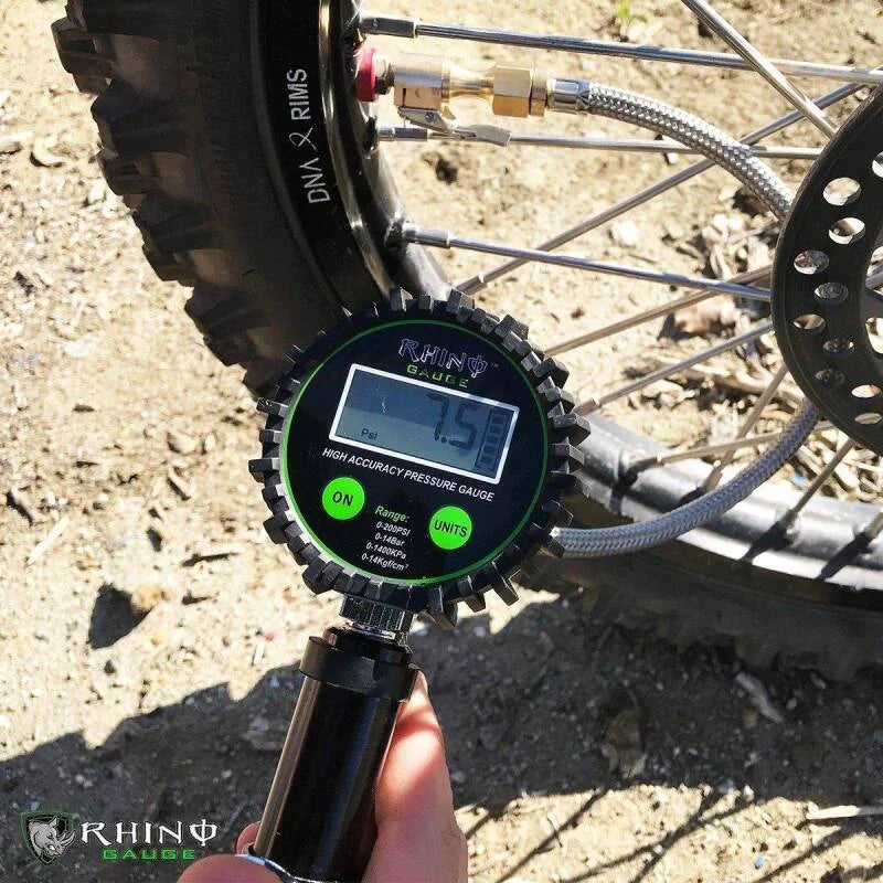 Rhino USA 200 Psi Digital Tire Inflator Gauge - Installation View