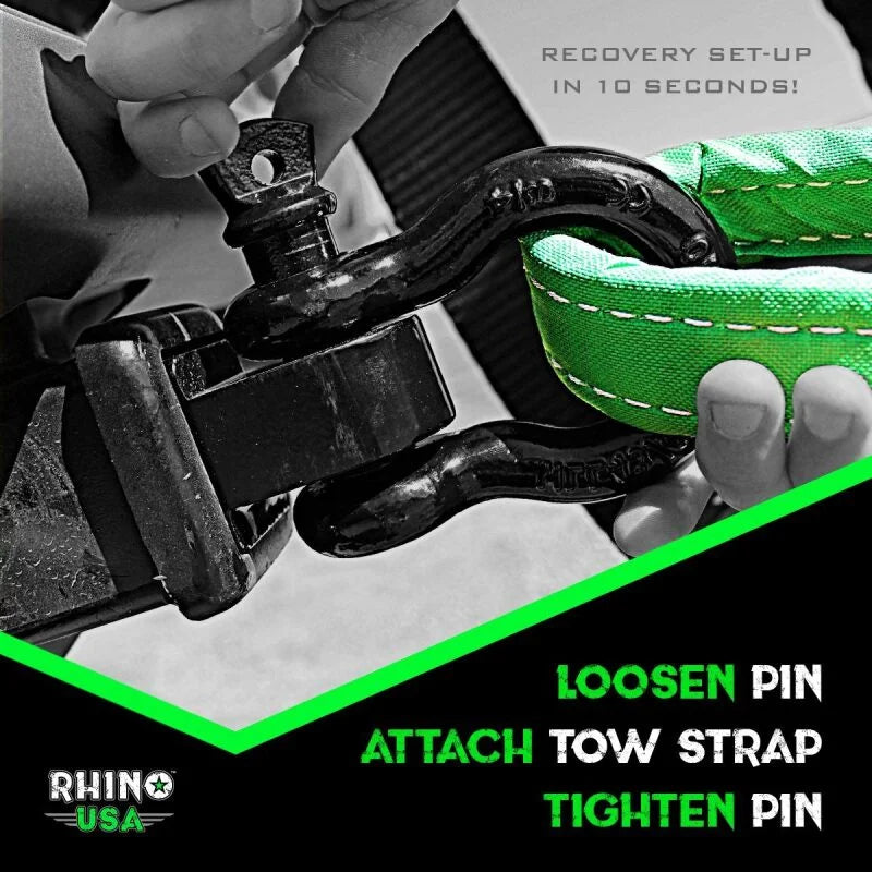 Rhino USA 20Ft Tow Strap/Hitch Combo - Additional View 6