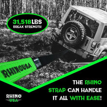 Load image into Gallery viewer, Rhino USA 30Ft Tow Strap/Shackles Combo - Side View