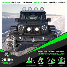Load image into Gallery viewer, Rhino USA 3/4In D-Ring Shackle Set (2-Pack)(Green) - Additional View 7