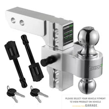 Load image into Gallery viewer, Rhino USA 6In Heavy Duty Drop Hitch - 2.5In (Silver)