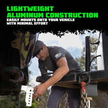 Load image into Gallery viewer, Rhino USA 6In Heavy Duty Drop Hitch - 2In (Black) - Installation View