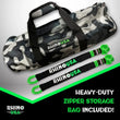 Load image into Gallery viewer, Rhino USA 7/8In X 30Ft Kinetic Rope Recovery Kit W/Soft Shackles (Green) - Back View
