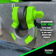 Load image into Gallery viewer, Rhino USA 8T Super Shackle 2-Pack (Green) - Side View