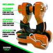 Load image into Gallery viewer, Rhino USA 8T Super Shackle 2-Pack (Orange) - Back View