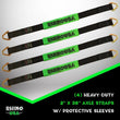 Load image into Gallery viewer, Rhino USA Axle Tie Down Straps (4-Pack) 2In X 38In - Black - Side View