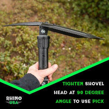 Load image into Gallery viewer, Rhino USA Folding Recovery Shovel W/Pick - Side View