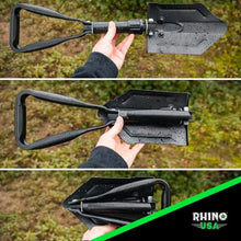 Load image into Gallery viewer, Rhino USA Folding Recovery Shovel W/Pick - Back View