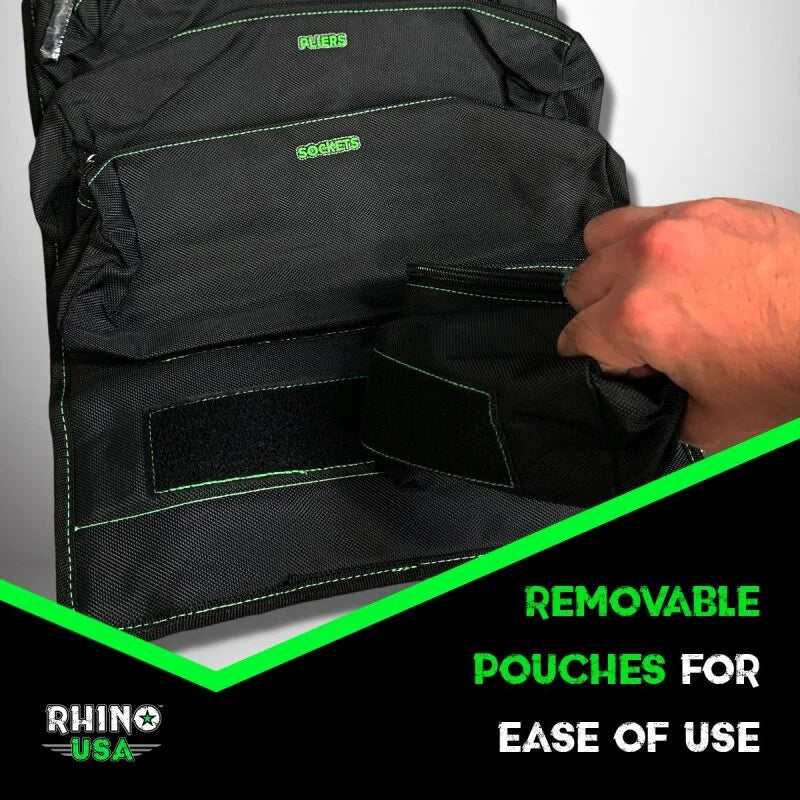 Rhino USA Heavy Duty Off-Road Tool Bag/Roll Camo - Back View