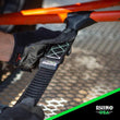Load image into Gallery viewer, Rhino USA Heavy Duty Ratchet Tie-Down 4-Pack Green 1.6In X 15Ft - Side View