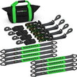 Load image into Gallery viewer, Rhino USA Heavy Duty Vehicle Tie Down Kit (Snap Hook) - Main Product View