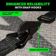 Load image into Gallery viewer, Rhino USA Heavy Duty Vehicle Tie Down Kit (Snap Hook) - Additional View 7