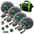Load image into Gallery viewer, Rhino USA Lasso Straps; Basket Straps - Black - Main Product View