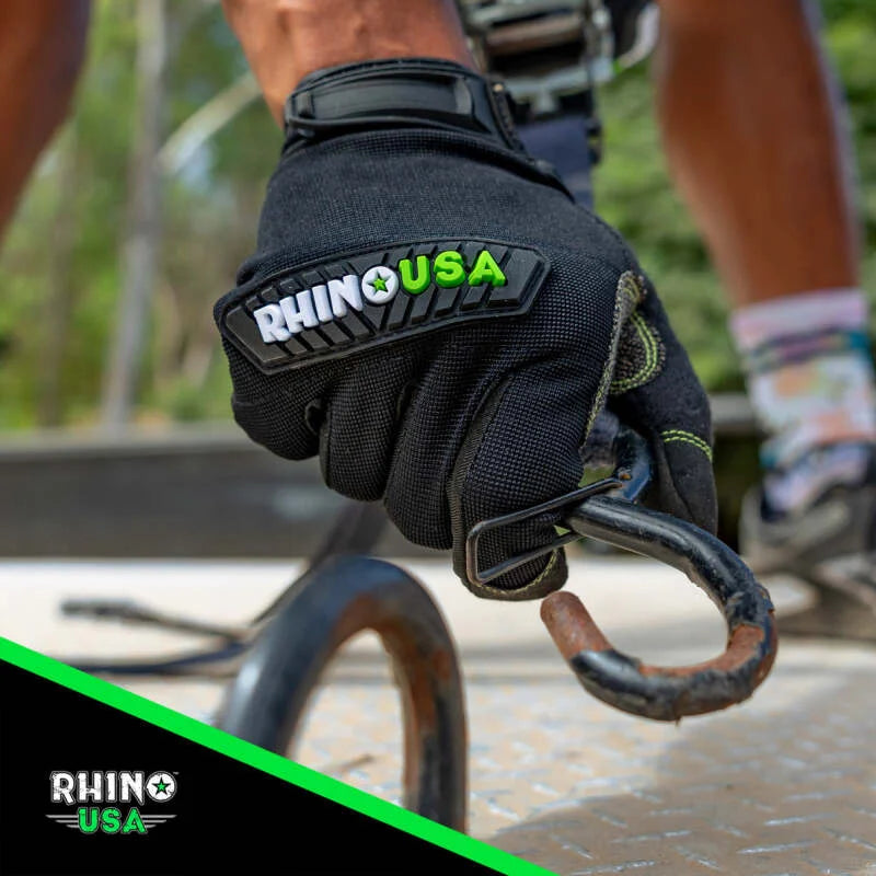 Rhino USA Recovery Gloves (Black) - Side View