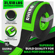 Load image into Gallery viewer, Rhino USA Recovery Tow Strap 3Inx20Ft (Black) - Side View