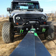 Load image into Gallery viewer, Rhino USA Recovery Tow Strap 4Inx30Ft (Black) - Installation View